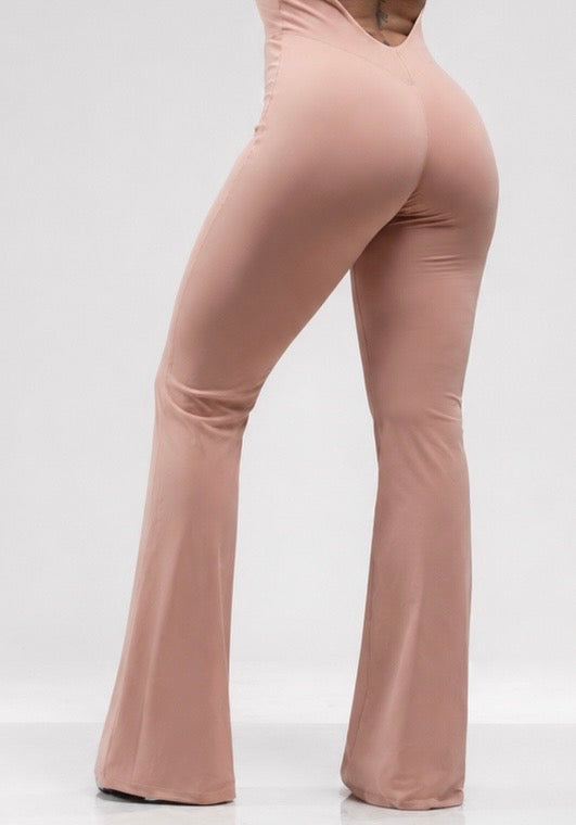 Flare Jumpsuit | Open-Back Bodysuit with Flared Leggings | KLYNE