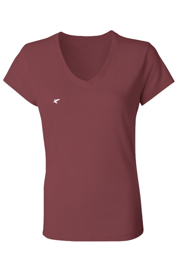 Ladies Jersey V-Neck T-Shirt