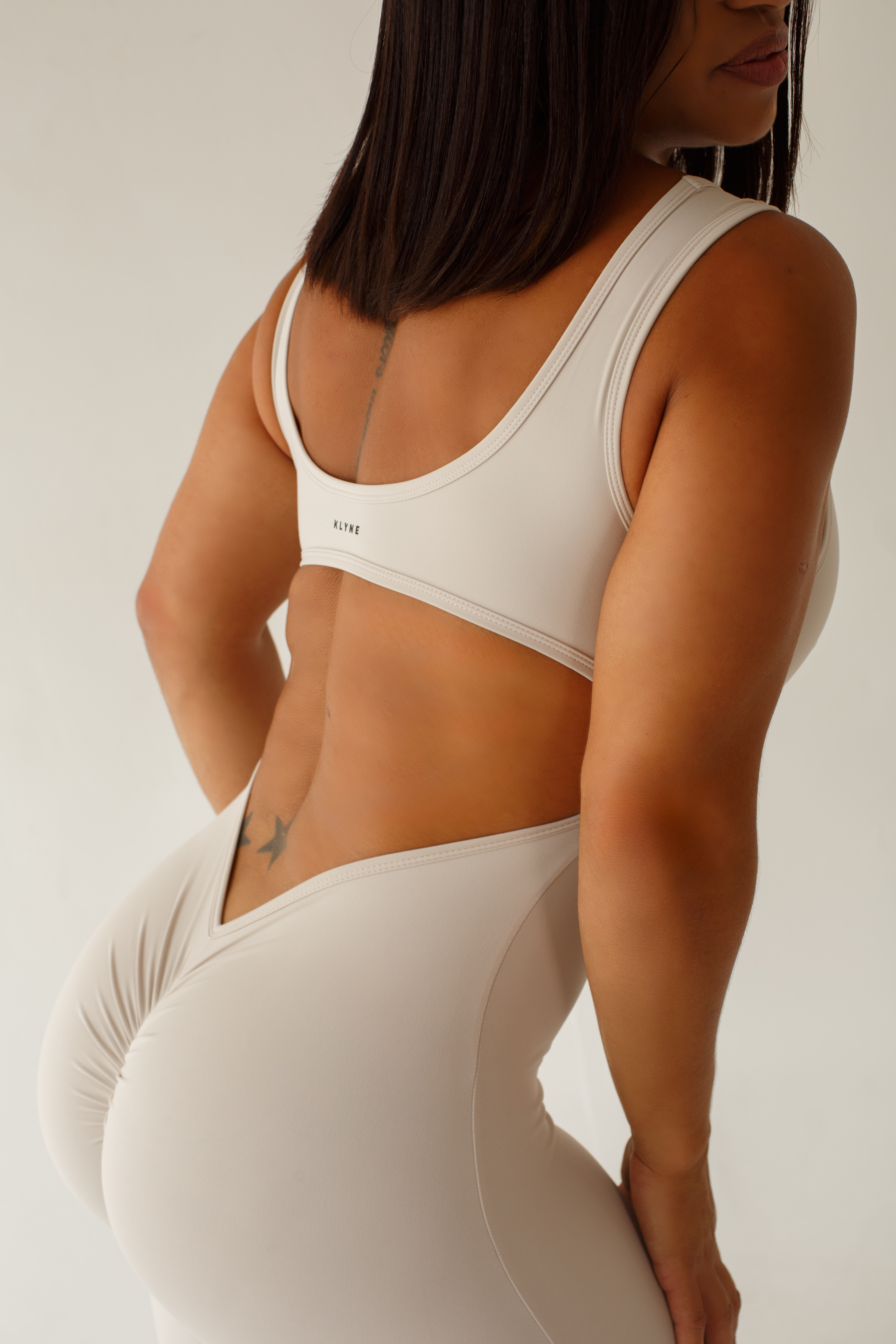 SCULPT JUMPSUIT – SAND BEIGE