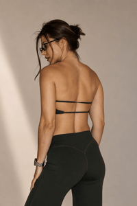 Deep Green Strappy Back Set | Bandeau Top + Wide Leg Pants | KLYNE - KLYNE