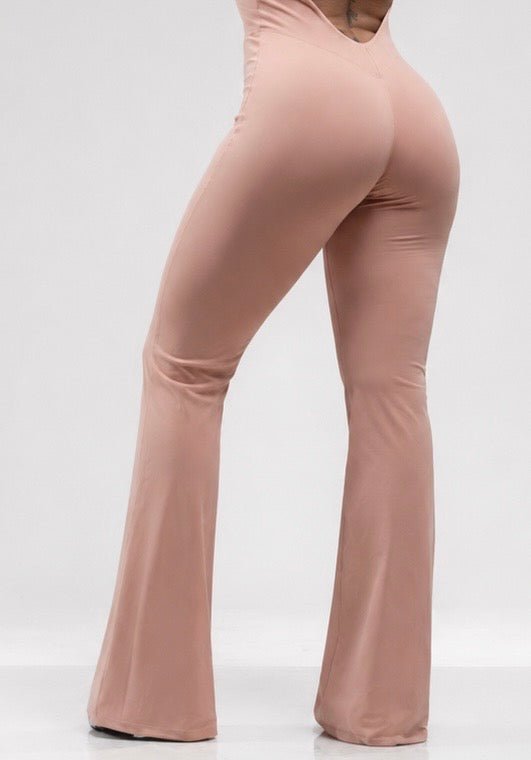 Flare Jumpsuit | Open-Back Bodysuit with Flared Leggings | KLYNE - KLYNE