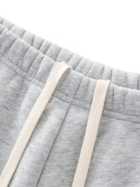 Grey Fleece Lined Shorts Women Drawstring Sweatshorts with Pockets | Comfortable Lounge Shorts - KLYNE