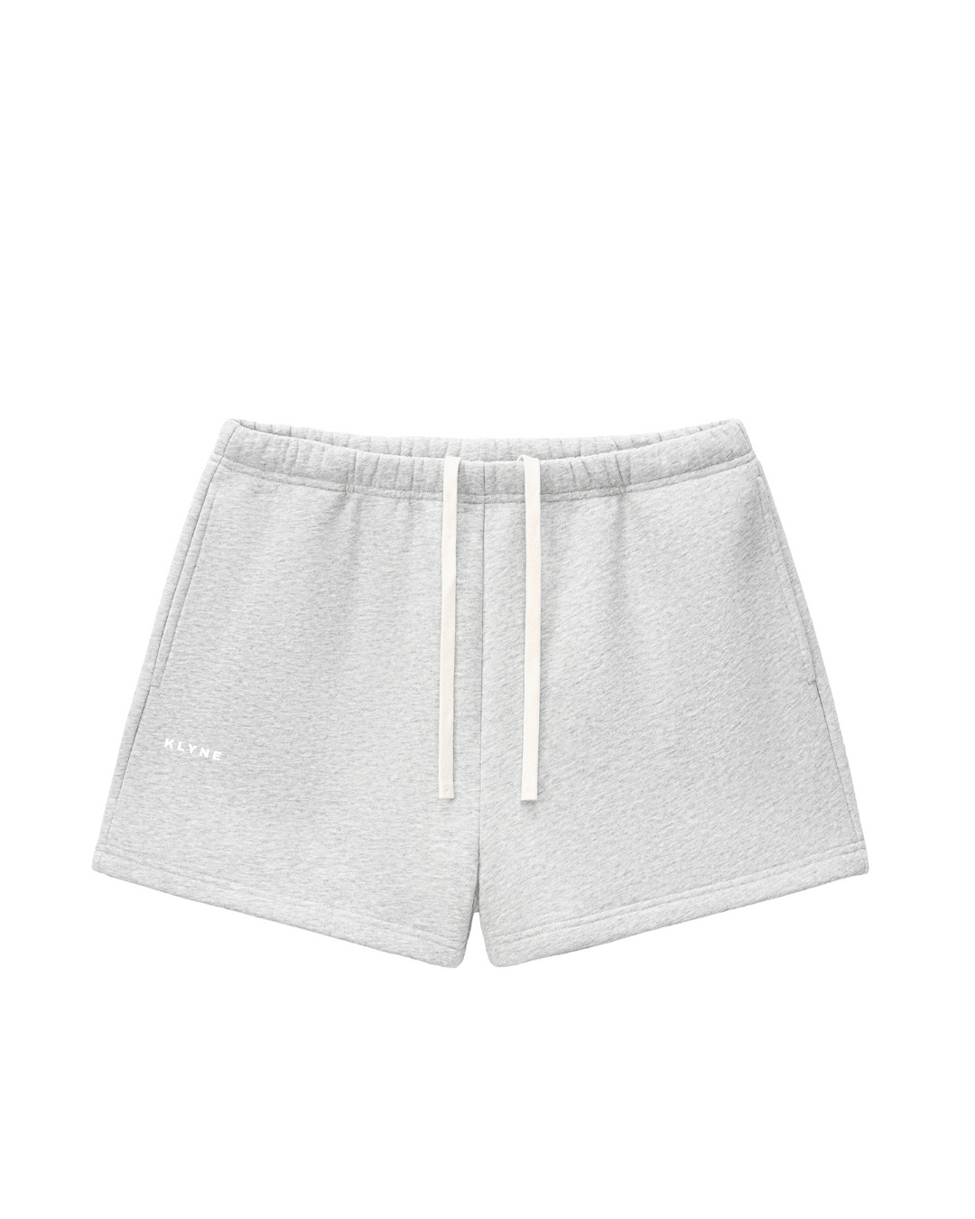 Grey Fleece Lined Shorts Women Drawstring Sweatshorts with Pockets | Comfortable Lounge Shorts - KLYNE