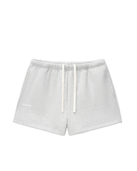 Grey Fleece Lined Shorts Women Drawstring Sweatshorts with Pockets | Comfortable Lounge Shorts - KLYNE