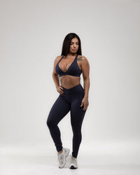 High-Waisted Leggings + Cross-Back Sports Bra Set | KLYNE - KLYNE