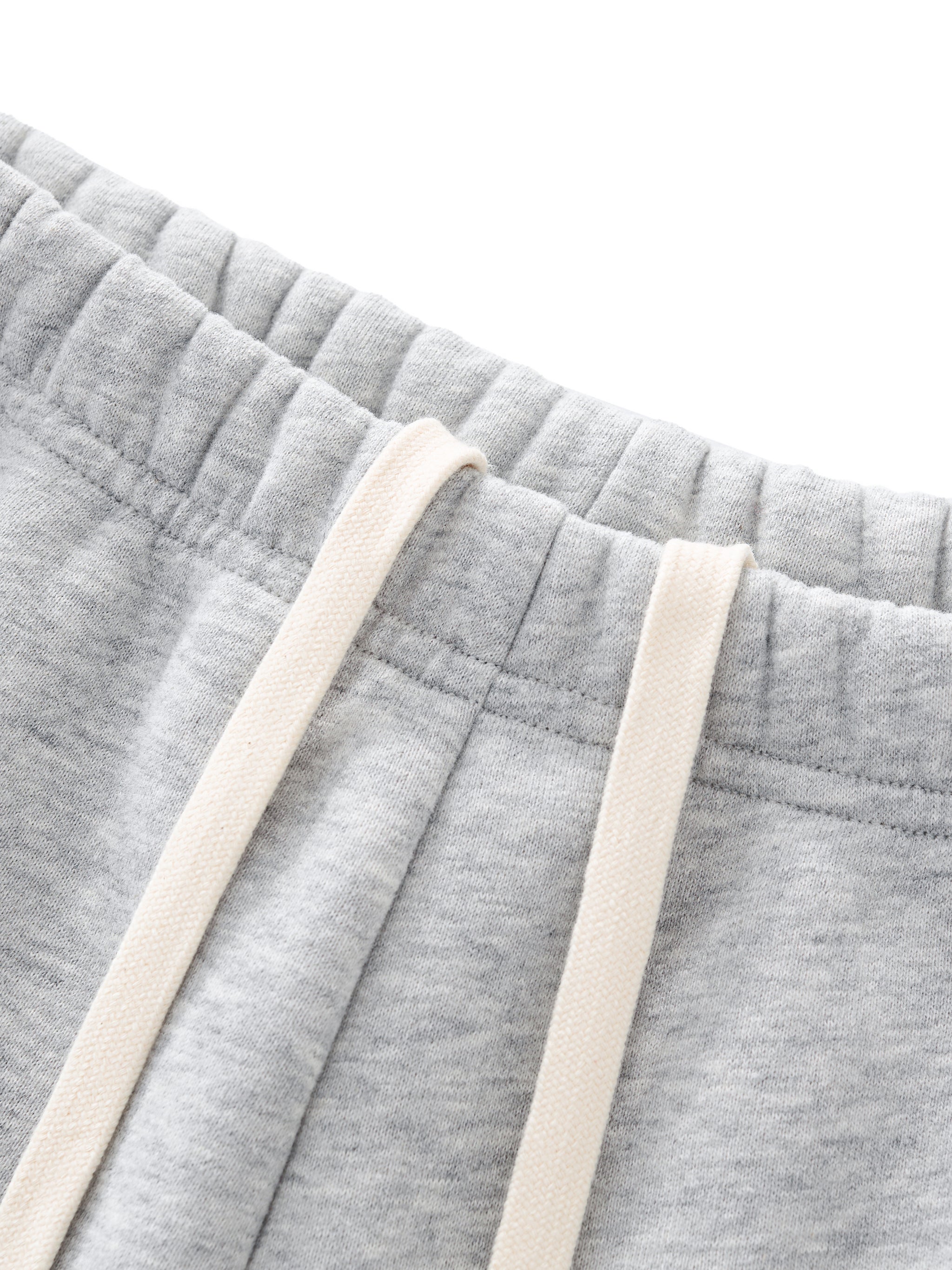 Grey Fleece Lined Shorts Women Drawstring Sweatshorts with Pockets | Comfortable Lounge Shorts