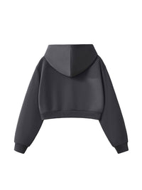 Women's Cropped Hoodie Oversized Fit Pullover Sweatshirt | Loose Athleisure Hoodie - KLYNE