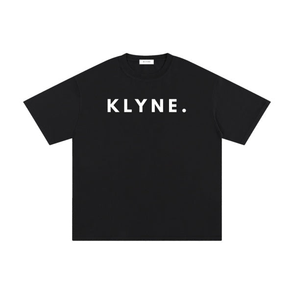 Women's Oversized Logo T-Shirt 100% Cotton | KLYNE Relaxed Fit Tee Dropped Shoulder - KLYNE