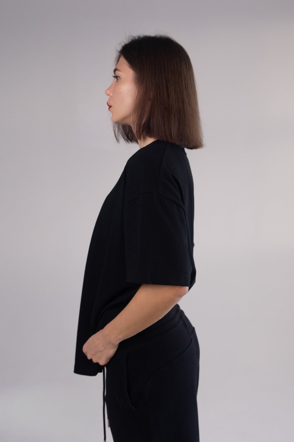 Women's Oversized Logo T-Shirt 100% Cotton | KLYNE Relaxed Fit Tee Dropped Shoulder - KLYNE