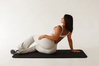 Women's Sand Beige Gym Jumpsuit - KLYNE Sculpt Bodysuit | Seamless Activewear Unitard - KLYNE
