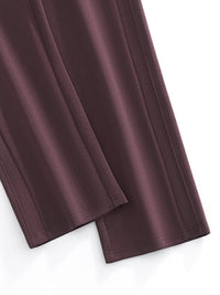 Women's Straight Leg Drawstring Pants Cotton Blend Loungewear | Comfortable Casual Trousers - KLYNE